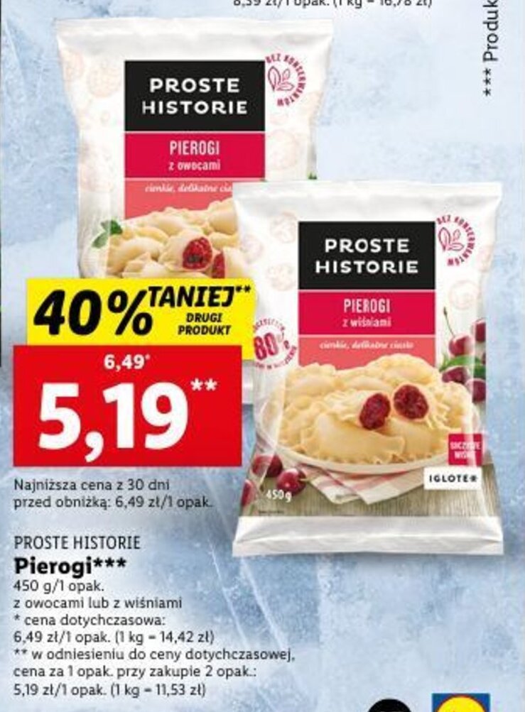 Promocja Proste Historie Pierogi G Lidl