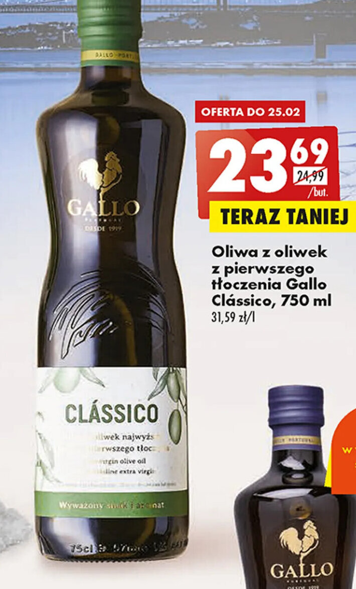 Promocja Gallo Clássico Oliwa z oliwek z pierwszego tłoczenia 750ml w