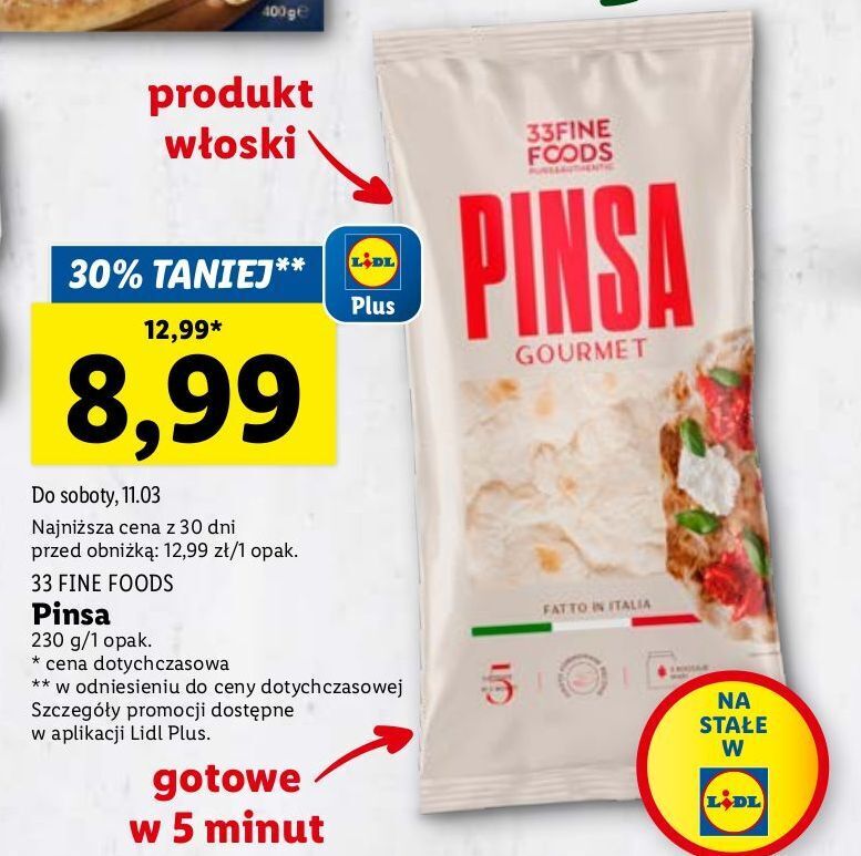 Promocja Pinsa Fine Foods Lidl