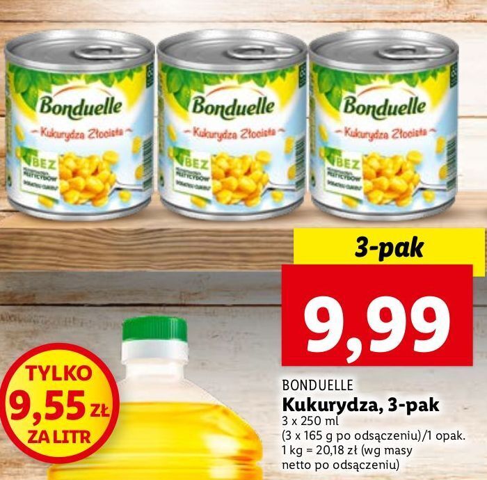 Promocja Kukurydza złocista bonduelle w Lidl