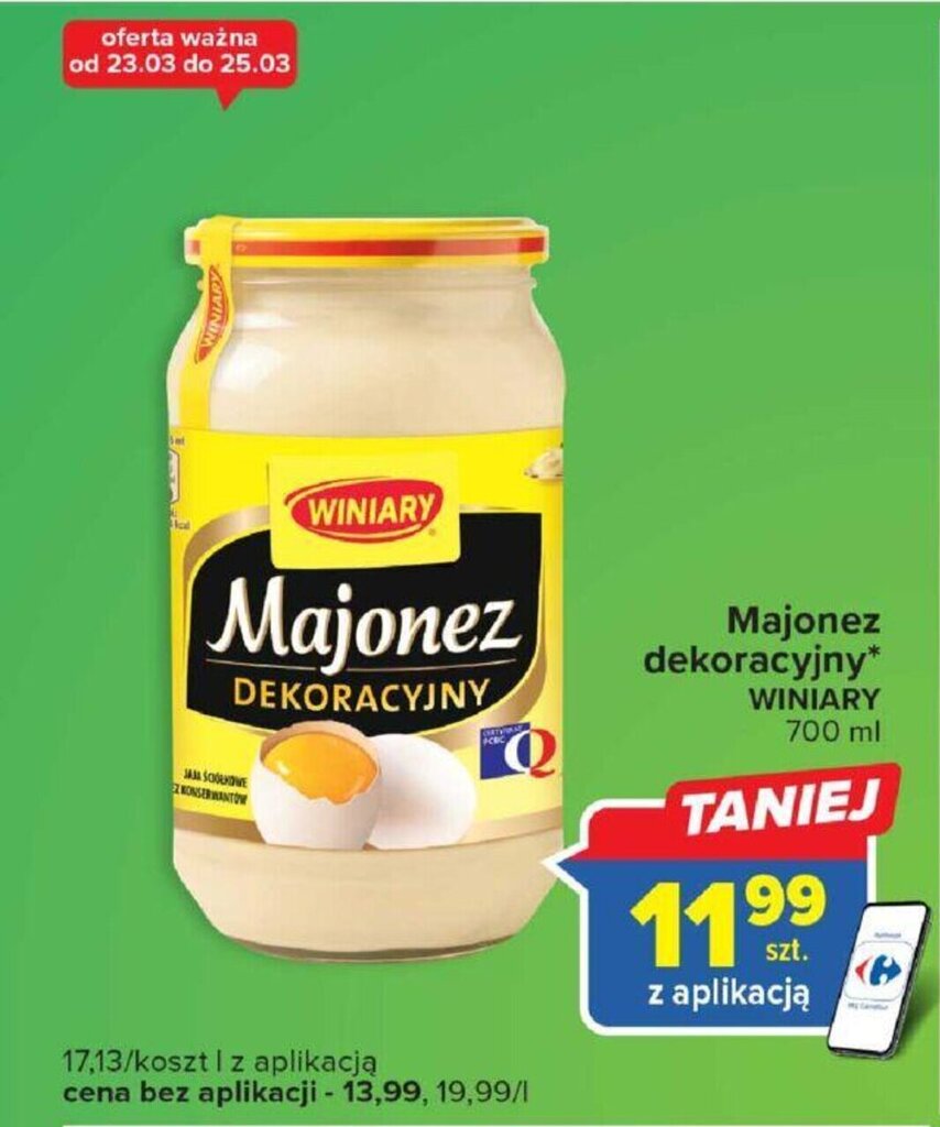 Promocja Winiary Majonez Dekoracyjny Ml W Carrefour