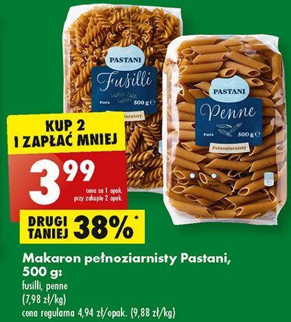 Promocja Makaron Pe Noziarnisty Penne Pastani W Biedronka