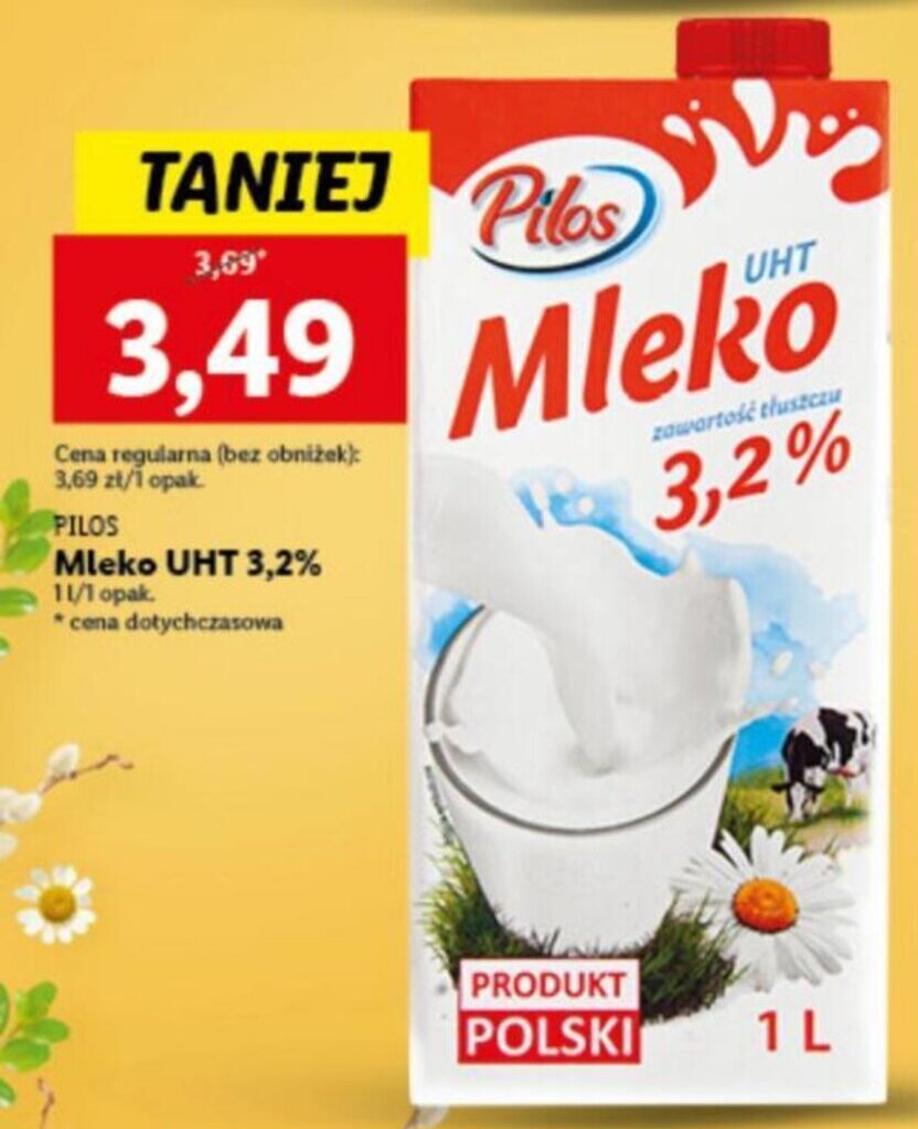 Promocja Pilos Mleko UHT 3 2 1l W Lidl