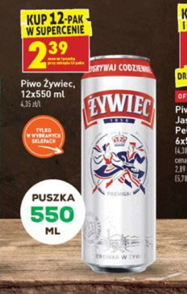 Promocja Piwo Żywiec 550ml w Biedronka