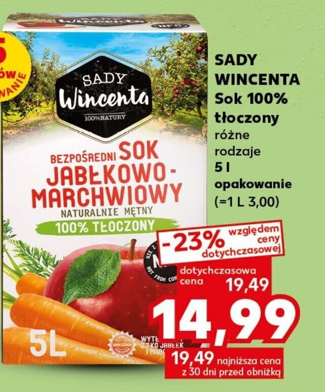 Promocja Sady Wincenta Sok L W Kaufland