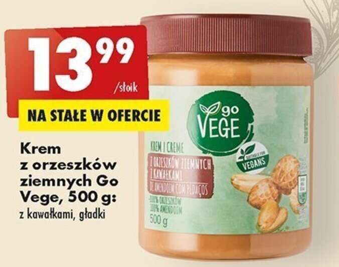 Promocja Go Vege Krem Z Orzeszk W Ziemnych G W Biedronka