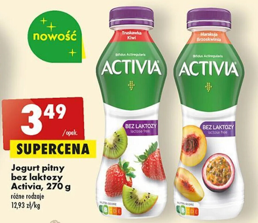 Promocja Jogurt Pitny Bez Laktozy Activia G W Biedronka