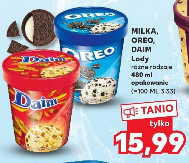 Promocja Milka Oreo Daim Lody Ml W Kaufland