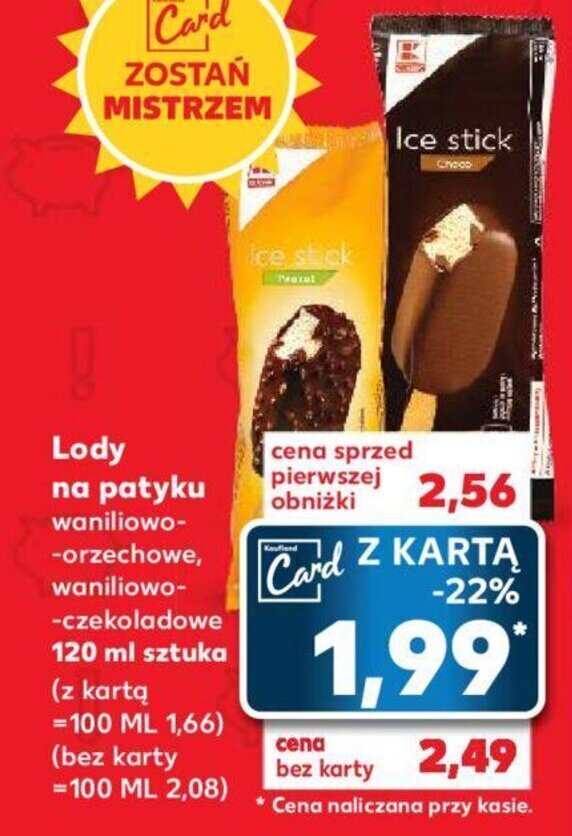 Promocja Lody Na Patyku Waniliowo Orzechowe Waniliowo Czekoladowe