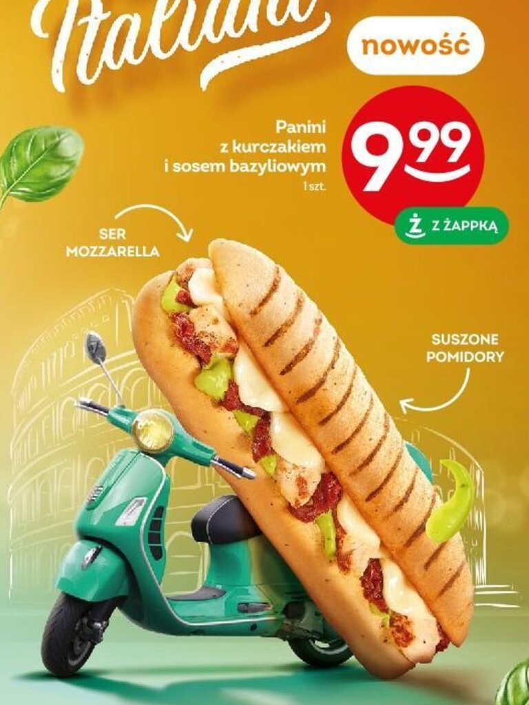 Promocja Panini Z Kurczakiem I Sosem Bazyliowym Abka