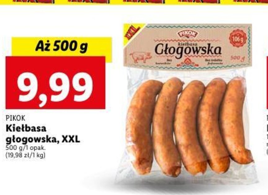 Promocja Pikok Kie Basa G Ogowska Xxl G Opak W Lidl