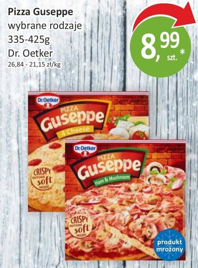 Promocja Dr Oetker Pizza Guseppe 335 425g Passa