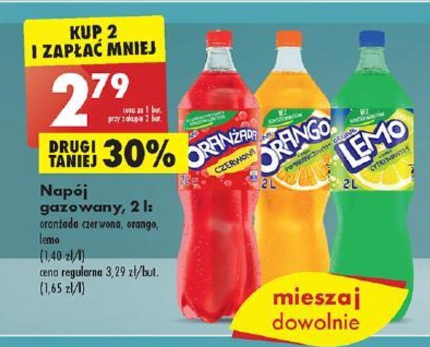 Promocja Napój gazowany 2 l w Biedronka