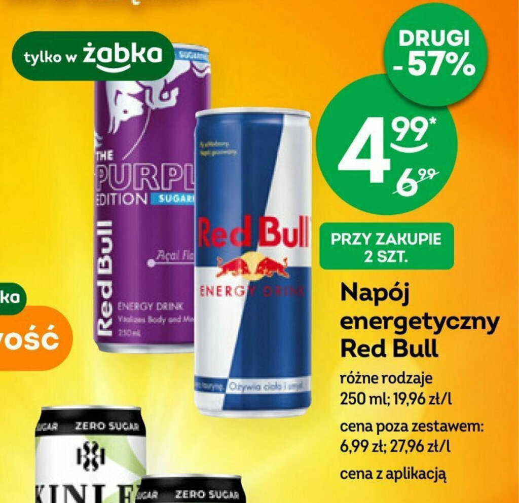 Promocja Napój energetyczny Red Bull 250 ml w Żabka