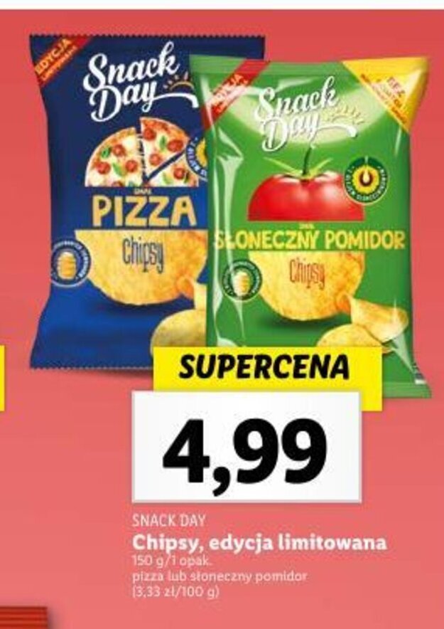 Promocja Snack Day Chipsy Edycja Limitowana G W Lidl