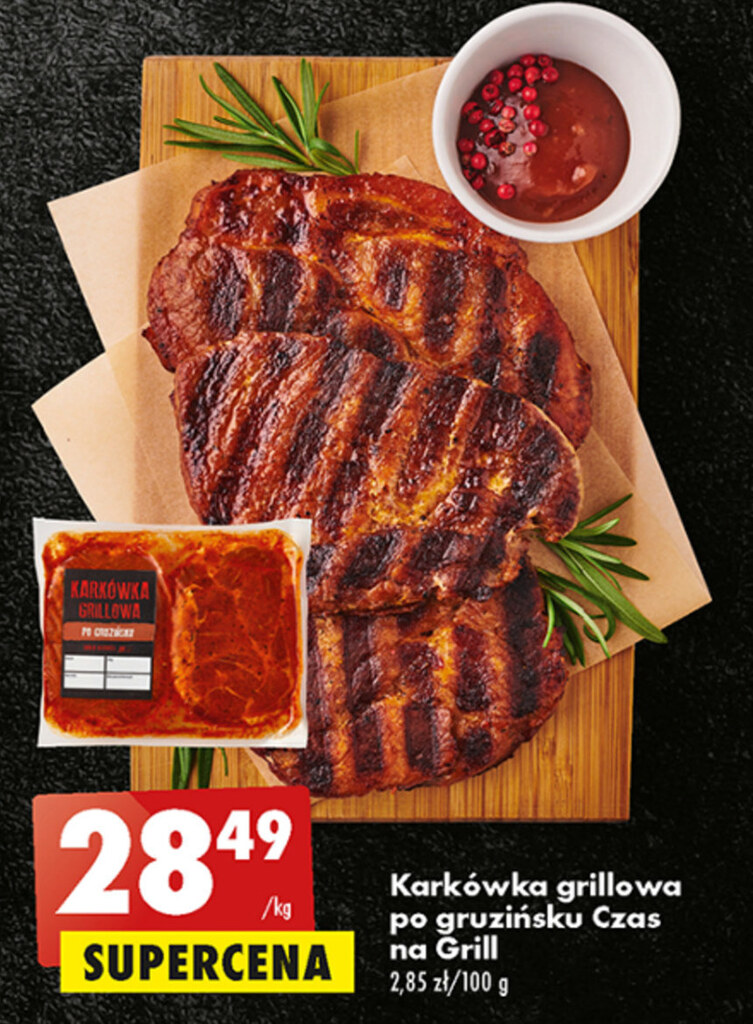 Promocja Karkówka na grilla czas na grill w Biedronka