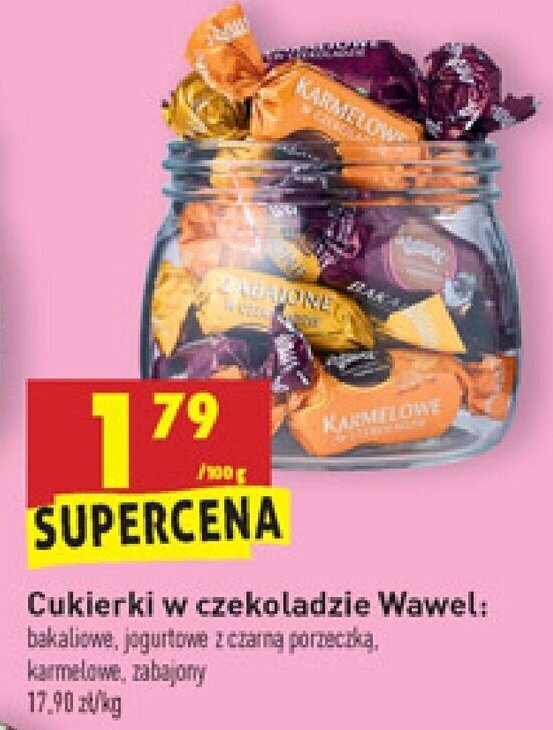 Promocja Cukierki W Czekoladzie Wawel 100g W Biedronka