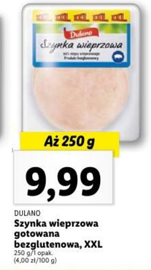 Promocja Szynka Wieprzowa Gotowana Bezglutenowa Xxl G W Lidl