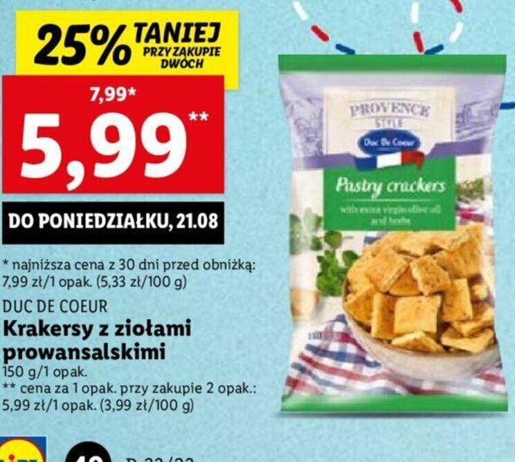 Promocja Krakersy Z Zio Ami Prowansalskimi G W Lidl