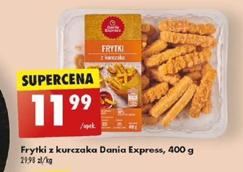 Promocja Frytki Z Kurczaka Dania Express 400 G W Biedronka