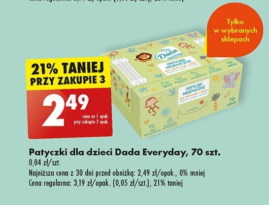 Promocja Patyczki dla niemowląt Biedronka