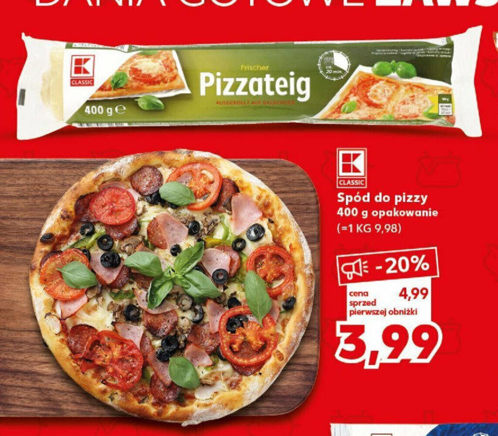 Promocja Sp D Do Pizzy G Opakowanie Kaufland