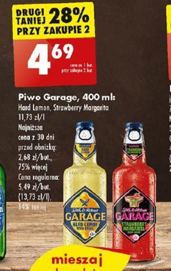 Promocja Piwo Garage 400 Ml W Biedronka