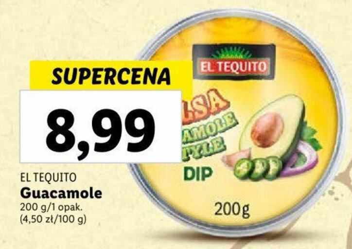 Promocja El Tequito Guacamole G W Lidl