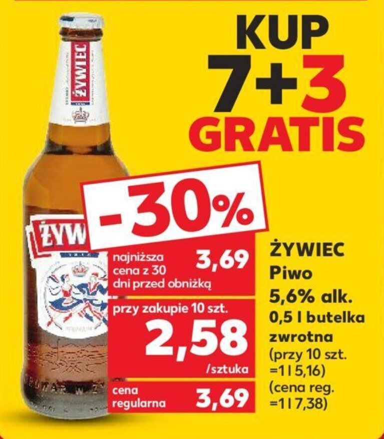 Promocja ŻYWIEC Piwo 5 6 alk 500 ml Kaufland