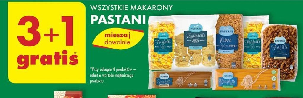 Promocja Wszystkie Makarony Pastani W Biedronka