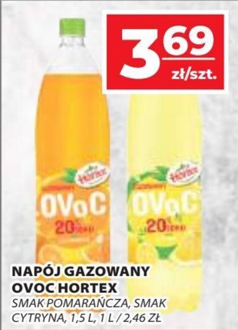 Promocja Nap J Gazowany Ovoc Hortex L W Top Market