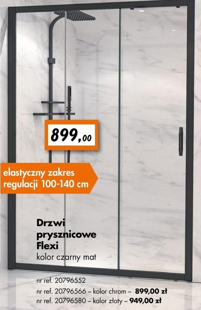 Promocja Drzwi Kabiny Prysznicowej W Bricoman