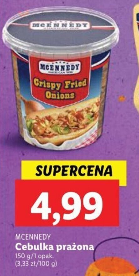 Promocja MCENNEDY Cebulka prażona 150 g Lidl