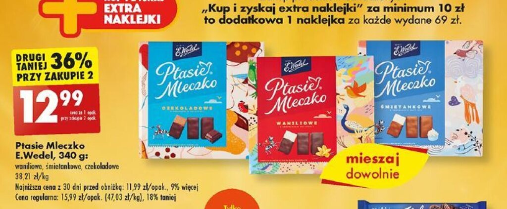 Promocja Ptasie Mleczko E Wedel 340 G W Biedronka