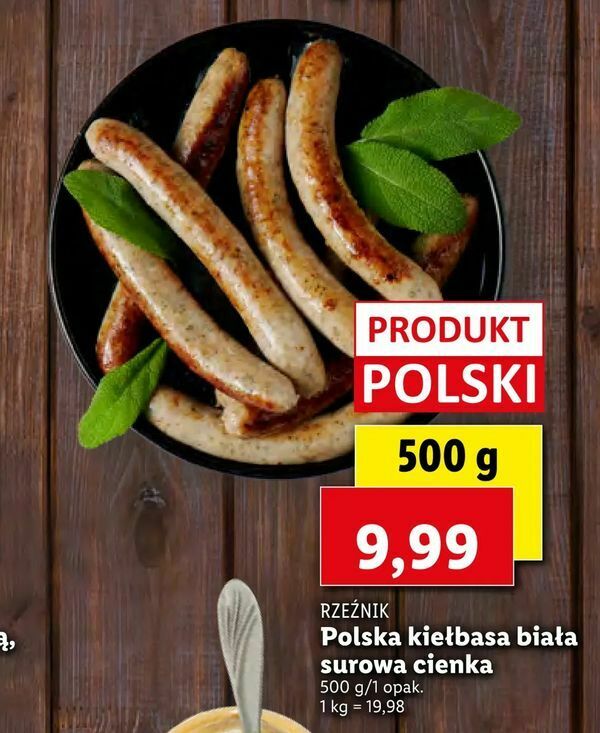 Promocja Polska Kie Basa Bia A Surowa Cienka W Lidl