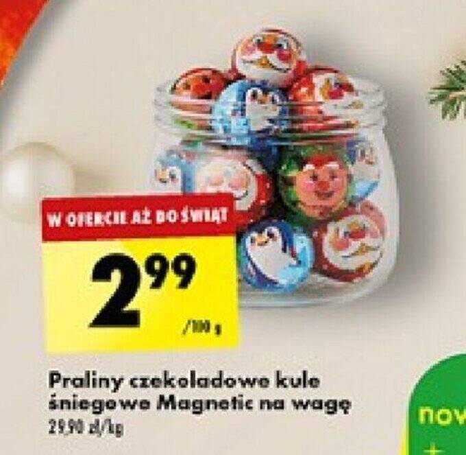 Promocja Praliny Czekoladowe Kule Niegowe Magnetic G Biedronka