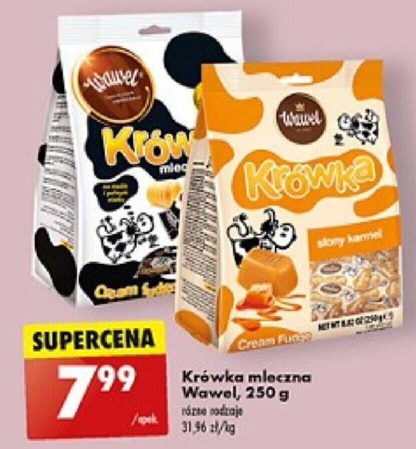 Promocja Krówka mleczna Wawel 250g Biedronka