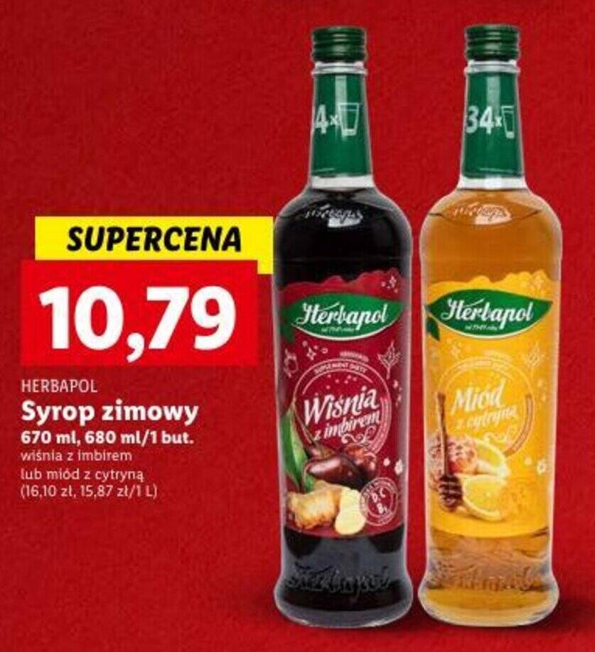 Promocja HERBAPOL Syrop Zimowy 670 680 Ml Lidl