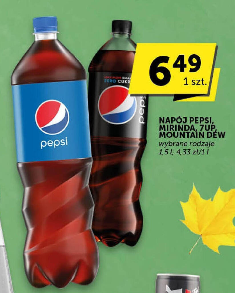 Promocja Nap J Pepsi Mirinda Up Mountain Dew L W Abc