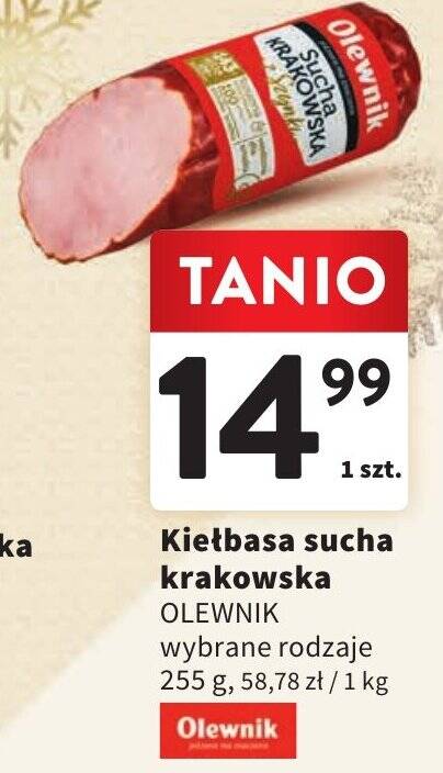 Promocja Kie Basa Sucha Krakowska Olewnik G W Intermarche