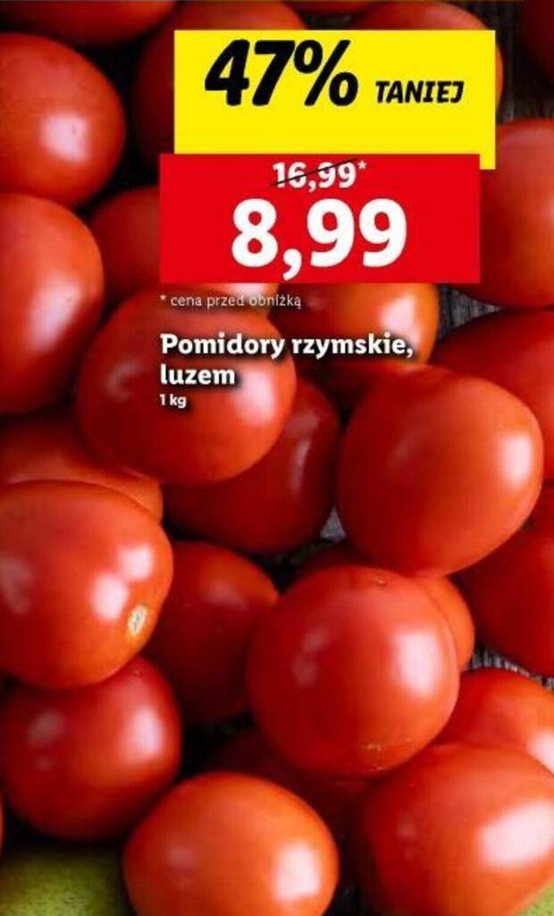 Promocja Pomidory Rzymskie Luzem Kg W Lidl