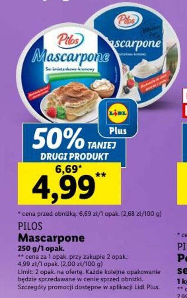 Promocja Pilos Mascarpone G W Lidl