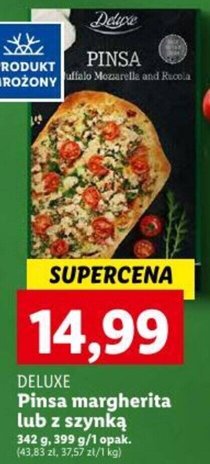 Promocja Deluxe Pinsa Margherita Lub Z Szynk G G Lidl