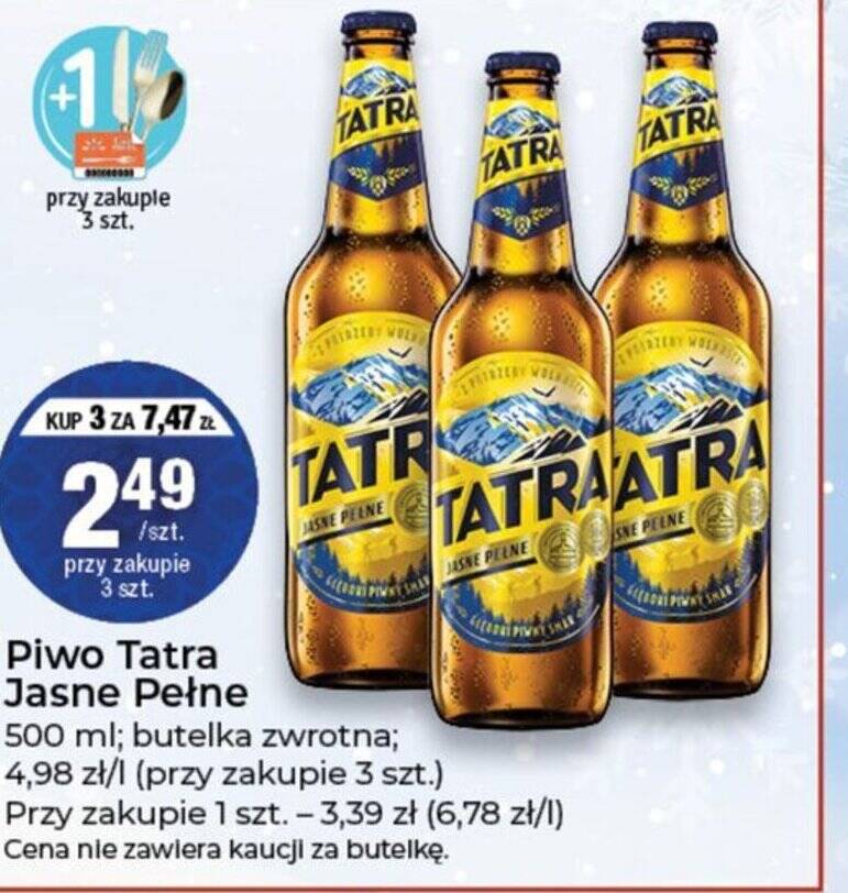 Promocja Piwo Tatra Jasne Pe Ne Ml W Stokrotka