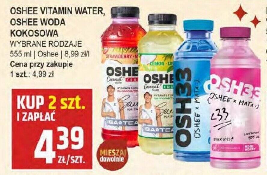 Promocja Oshee Vitamin Water Oshee Woda Kokosowa Ml W S Oneczko