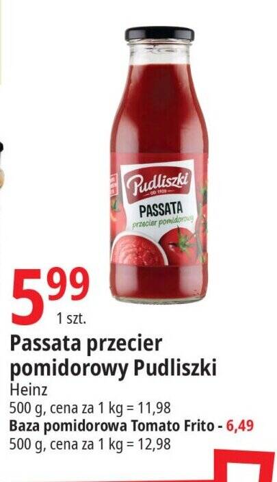 Promocja Passata Przecier Pomidorowy Pudliszki 500 G W E Leclerc