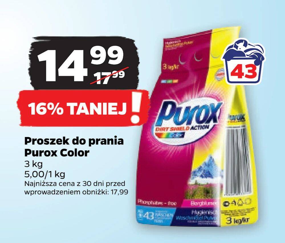 Promocja Proszek Do Prania Purox Color W Netto