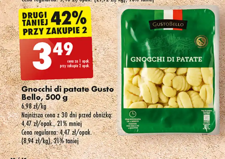 Promocja Gnocchi Di Patate Gusto Bello 500 G W Biedronka