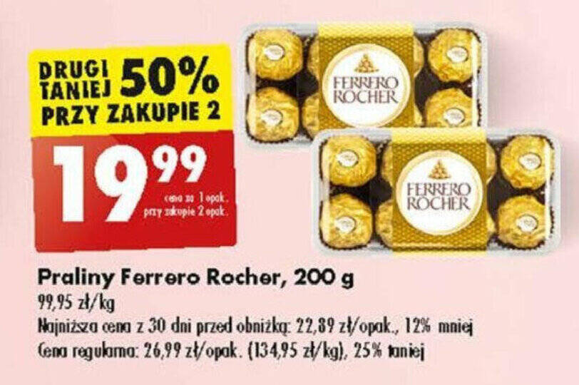 Promocja Praliny Ferrero Rocher G W Biedronka