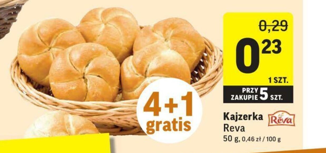 Promocja Kajzerka Reva 50g W Intermarche